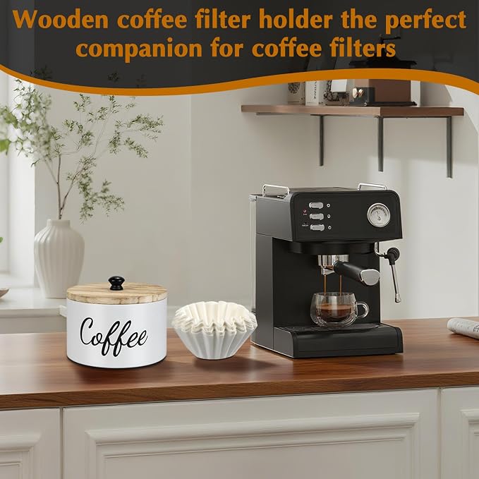 Wooden Coffee Filter Holder