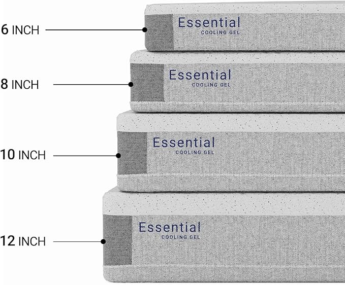 LIFEMENT, Essential 6 Inch Copper Infused Cooling Gel Memory Foam Mattress, Medium Firm, Fiberglass Free, Pressure Relief, Safe & Certified Foams & Cover, 10-Year Warranty, Mattress in a Box, Full