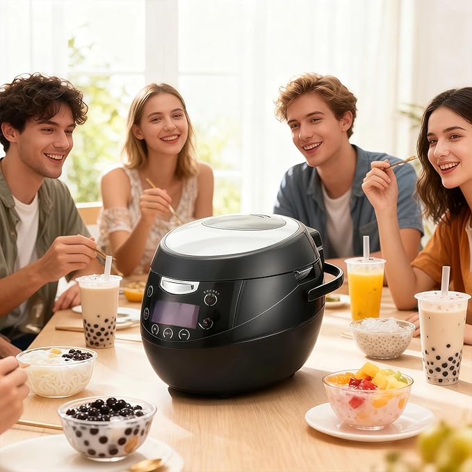 YIRCELOM 6L Boba Cooker Commercial, Automatic Boba Maker Machine