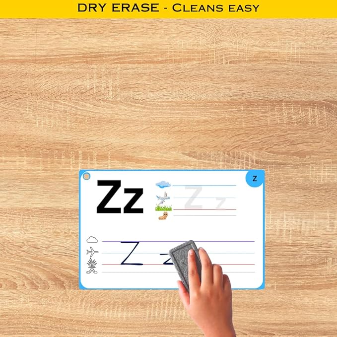STEPUP Dry Erase Alphabet Flash Cards - Dry Erase Letter Tracing Cards for Kids Ages 3-7 Lower case Letter for Kindergarten Preschool and Toddlers Writing Practice