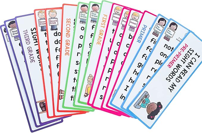 Lachilly 220 Sight Words Flashcards, High Frequency 220 Words, Beginning Reading, Kindergarten to 1st Grade, ESL Teaching Materials, Autism Learning Materials, Vocabulary Building