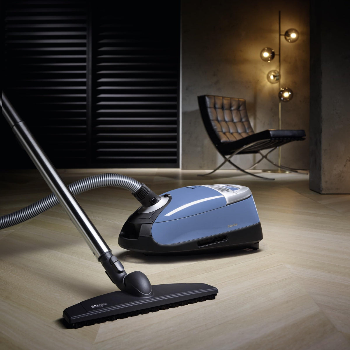 Miele Complete C2 Hardfloor Bagged Canister Vacuum Cleaner with High Suction Power, Designed for Special Care of Hard Floors and Low-Pile Carpet, in Tech Blue