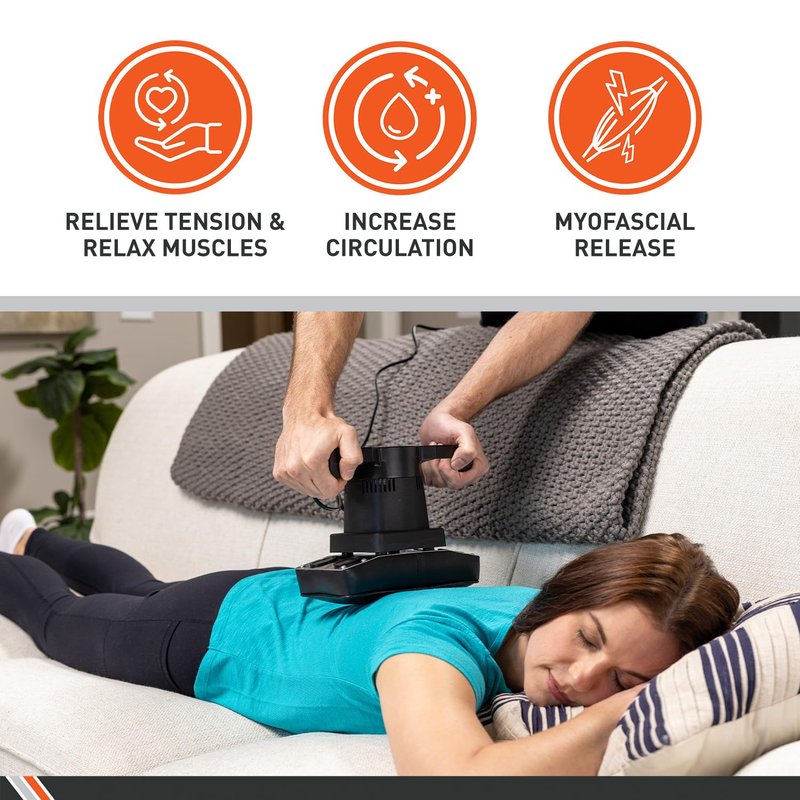 Body Sport Therapeutic Dual Speed Professional Vibrating Massager for Pain & Aching Muscle Relief – High-Powered, Effective, Chiropractic Myofascial Release Tool & Trigger Point Therapy