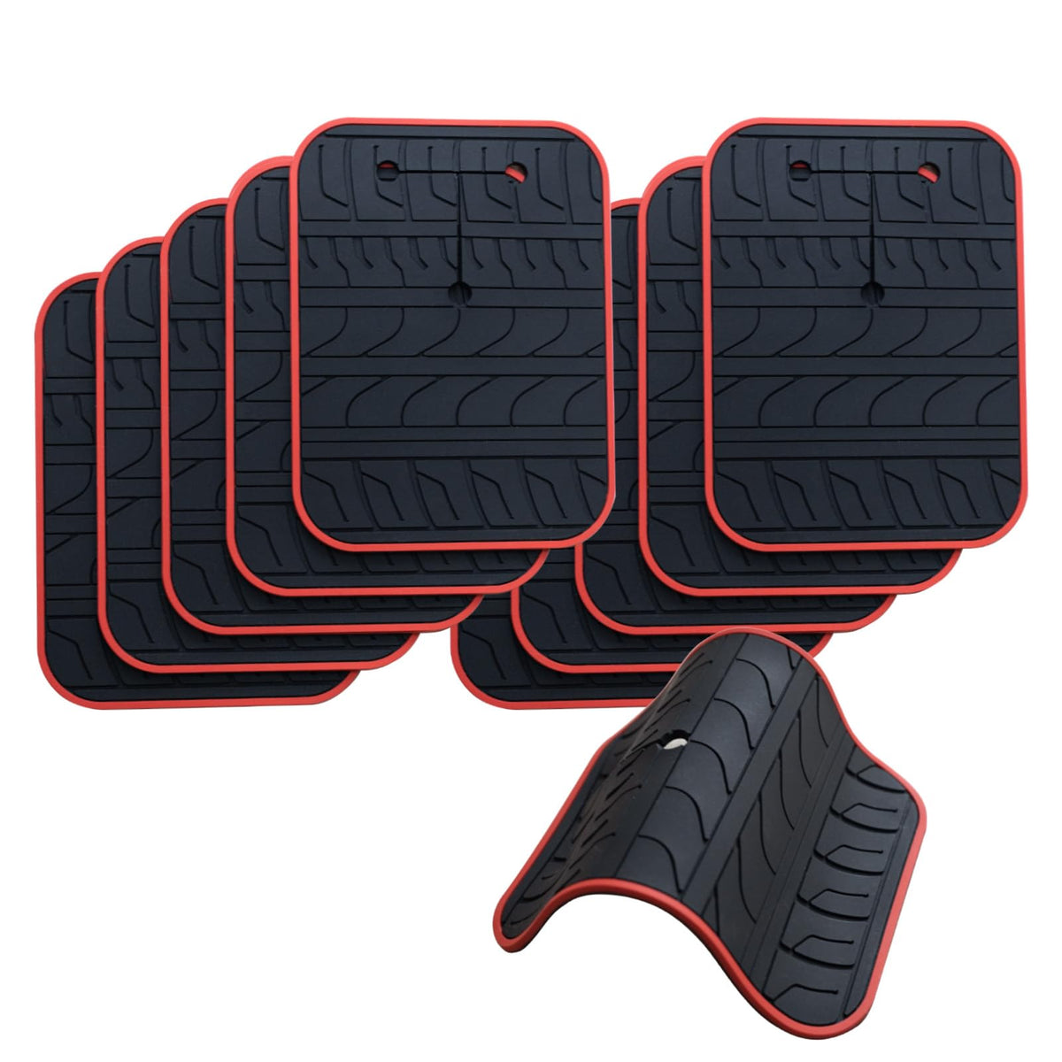 Car Scratch Protector for Trunk Bike Rack, Anti-Scratch Anti-Collision Non-Slip Silicone Pads, Car Paint Protective Pads Car Tire Pattern Non-Slip, Bike Car Rack Accessories(10 Pack)