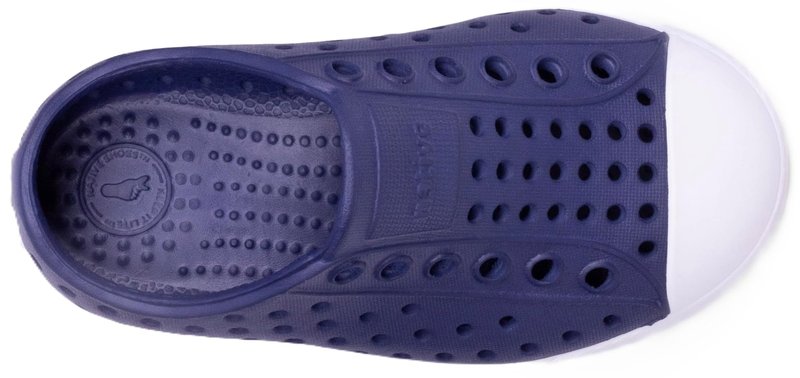 Native Shoes Unisex-Kids Jefferson Sneakers, Regatta Blue/Shell White, 12 Little Kid