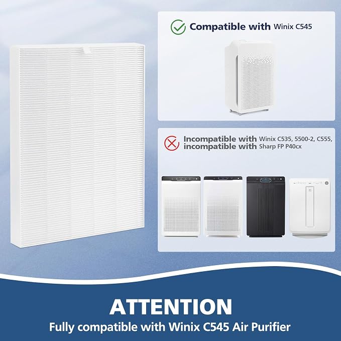 4 Pack C545 HEPA Replacement Filter S Compatible