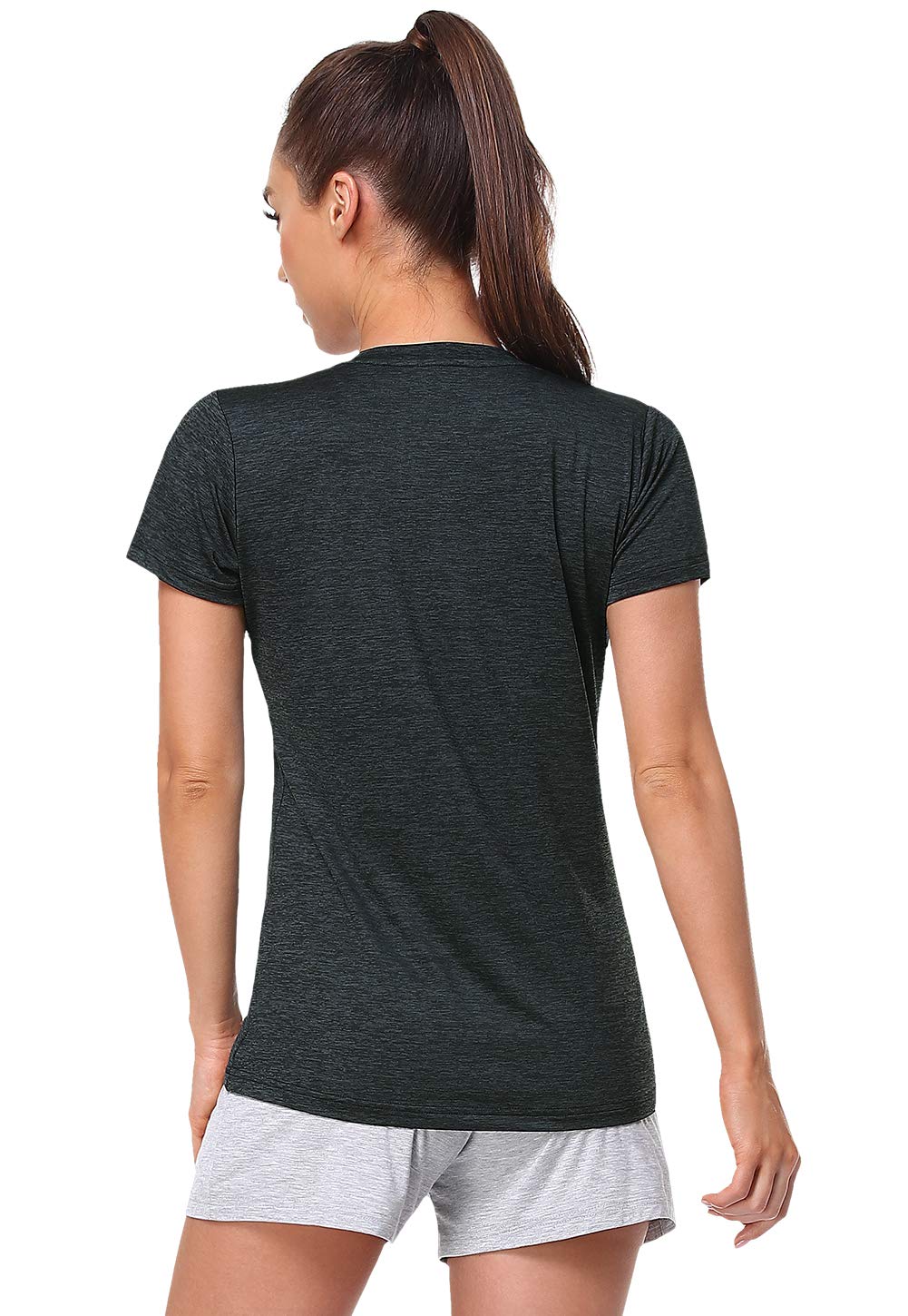 Cosy Pyro Women Short Sleeve V-Neck Athletic T-Shirt Exercise Tees Set 8 S