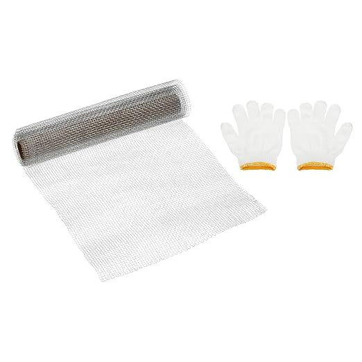 PATIKIL 40" L x 16" W Woven Wire Mesh, 8 Mesh 304 Stainless Steel Air Vent