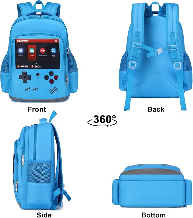 DSIUE School Backpack for Boys, Gamer backpack with Lunch Bag Pencil Case, Bookbag for Boys Kids Backpacks for Elementary School Student