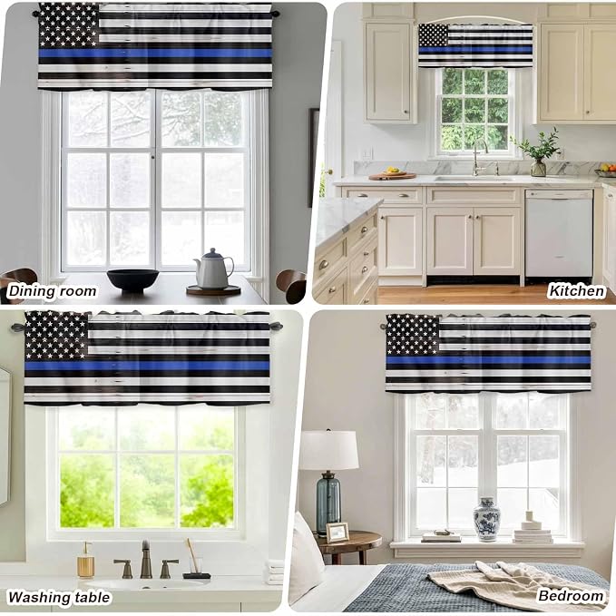 American Flag Valances for Windows, 1 Panel