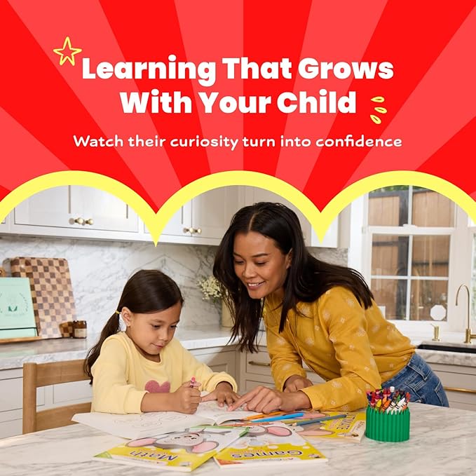 ABCmouse Starter Pack School Readiness Edition – Early Learning Workbooks for Preschool Kids Ages 3-5, Phonics, Sight Words, Math, Shapes, Scissors, Seasons & Weather, 6-Workbook Educational Kit