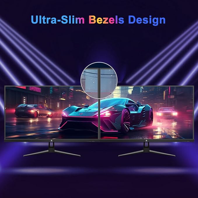 Z-Edge 27 inch Gaming Monitor, FHD 1080P 240Hz, Ultra-Fast MPRT 1ms Monitor, DCI-P3 99%, SRGB 120%, 8 bits, UG27PJ Frameless Bezel, 2X DP 1.4 Ports and 2X HDMI 2.0 Ports