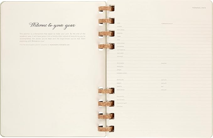 Moleskine 2024 Spiral Academic Planner, 12M, Extra Large, Crush Kiwi, Hard Cover (7.5 x 10)