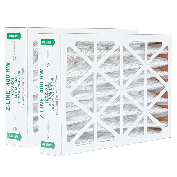 Glasfloss ZL 16x25x4 MERV 10 Air Filter Honeywell FC100A1029 Replacement Air