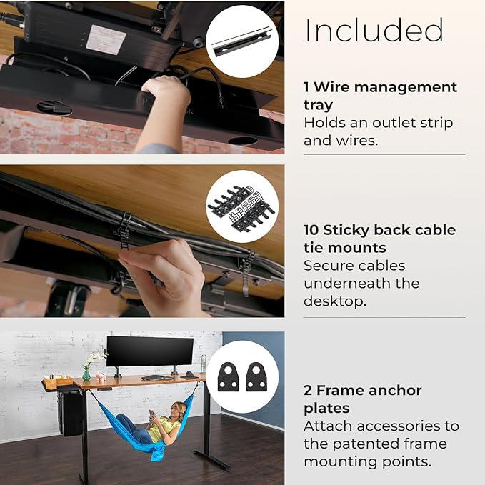 UPLIFTDESK V2 2-Leg Cherry Laminate Wood Standing Desk – Adjustable Height, Advanced 1-Touch Memory Keypad, Under Desk Cable Management, Wire Grommets & Rocker Board (Black C-Frame, 80 x 30 inch)
