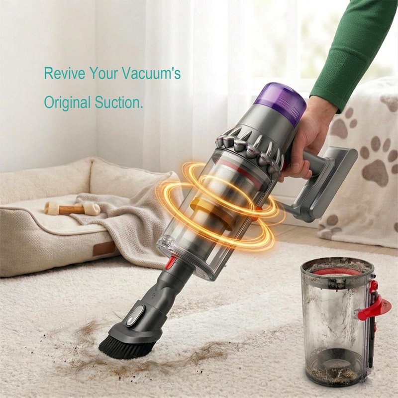 Dust Bin Replacement Compatible With Dyson V11 V15 SV14 SV15 SV22 cordless vacuum cleaner, Canister vacuum attachments for Part no.965443-01