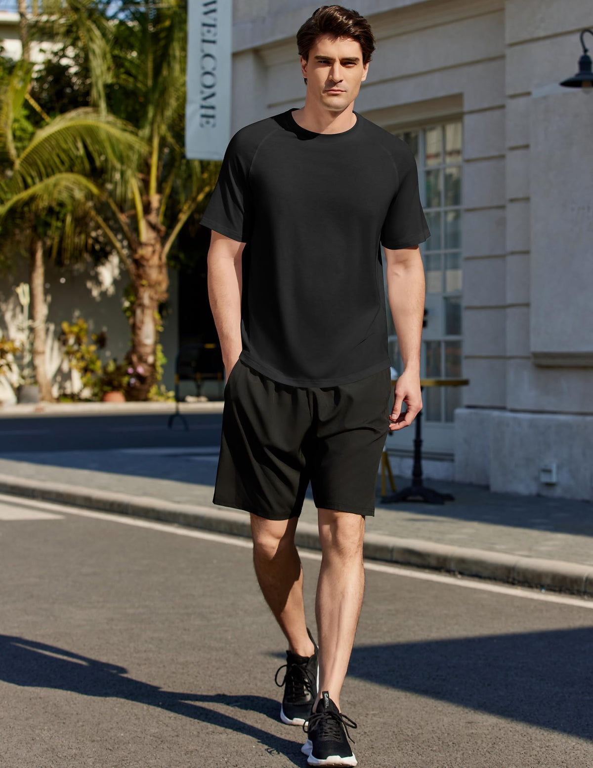 PINSPARK Men's 3 Pack Workout Shirts - Quick Dry Gym Athletic Shirts Moisture Wicking Short Sleeve T Shirts