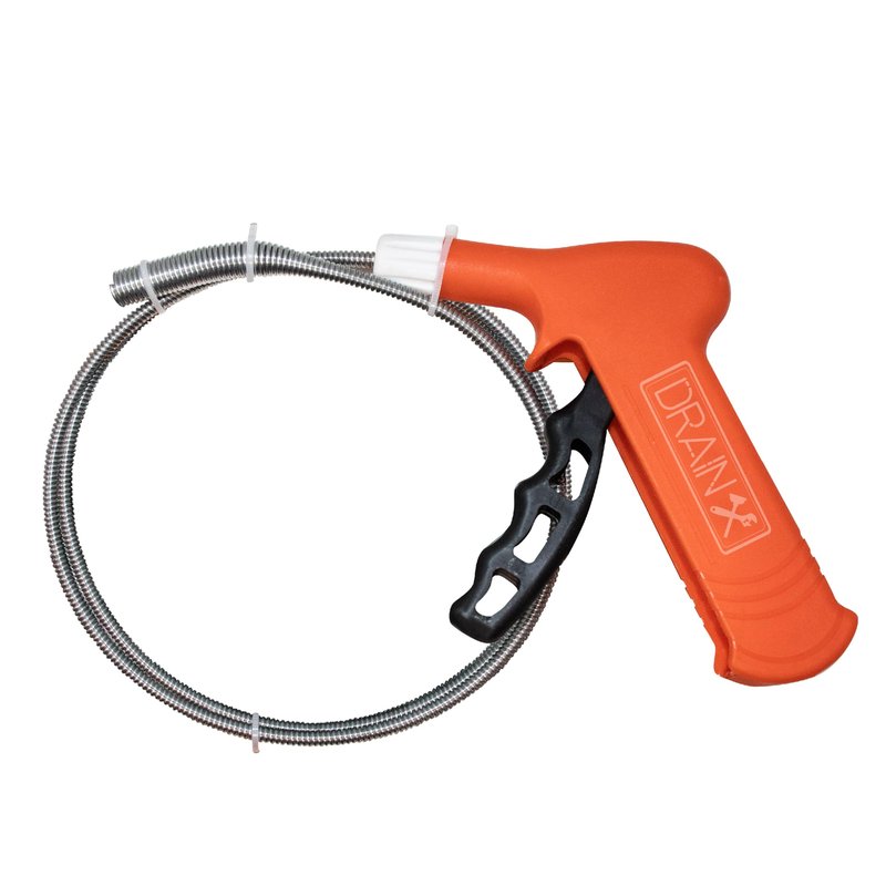 Pistol Grip Grabber Claw, Drain Clog Pickup Snake, Remove Hair and Clogs from Sink, Shower, Tub, Toilet Drains, 2-Ft