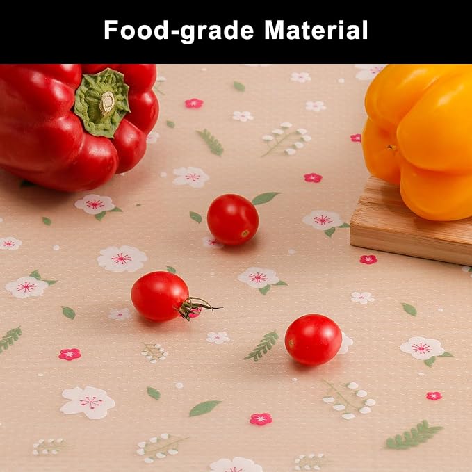 Cooyes Shelf Liner – Premium Non-Adhesive Cabinet & Drawer Liner for Kitchen – Waterproof Shelf Paper with Modern Pattern – Durable EVA Cabinet Mat – Easy to Cut (17.5" W x 360" L)