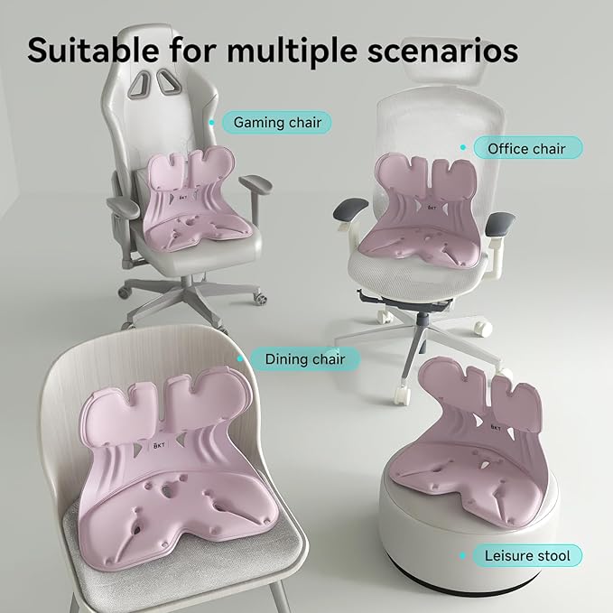 BKT Seat Cushion Chair Ergonomic Office Chair Cushions Lumbar Support for Seat Pillow Ideal for Students Office Workers Nursing Mothers Long Sitting Outdoor Fishing Floor