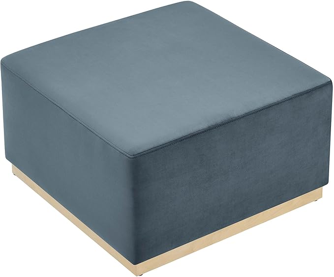 Modway Large 28" Square Performance Velvet Upholstered Upholstered Ottoman