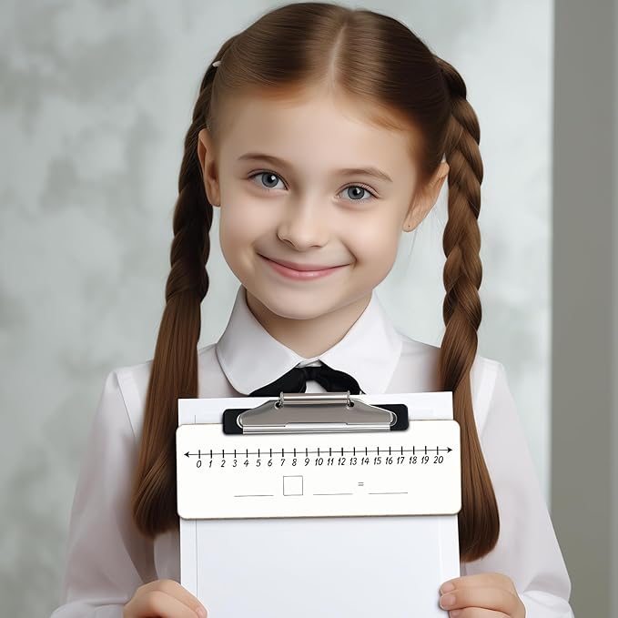 Dry Erase Number Line Whiteboard 4”x12”Double Sided White Board Featuring 0-10 Number Line On One Side 0-20 On The，Dry Erase Board for Kids Number Lines for Students Math Manipulatives