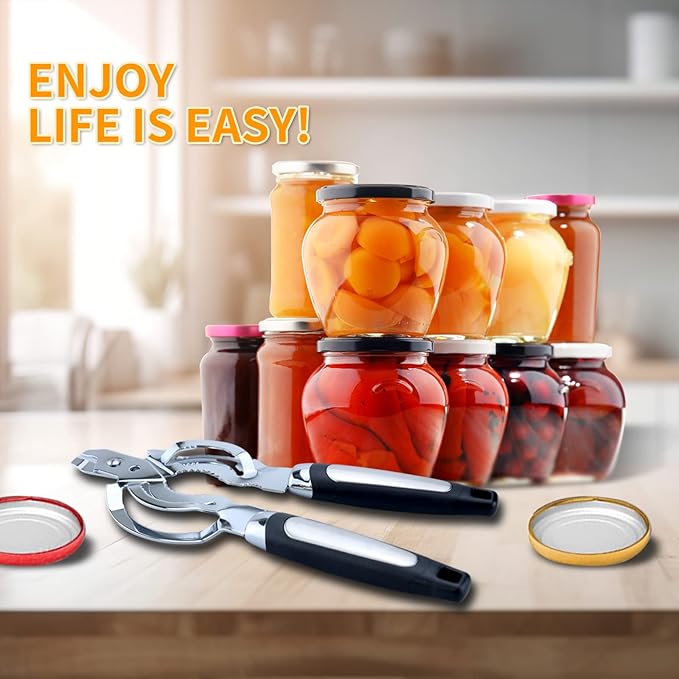 Topoem Jar Opener, Multi Bottle Opener for Seniors with Arthritis