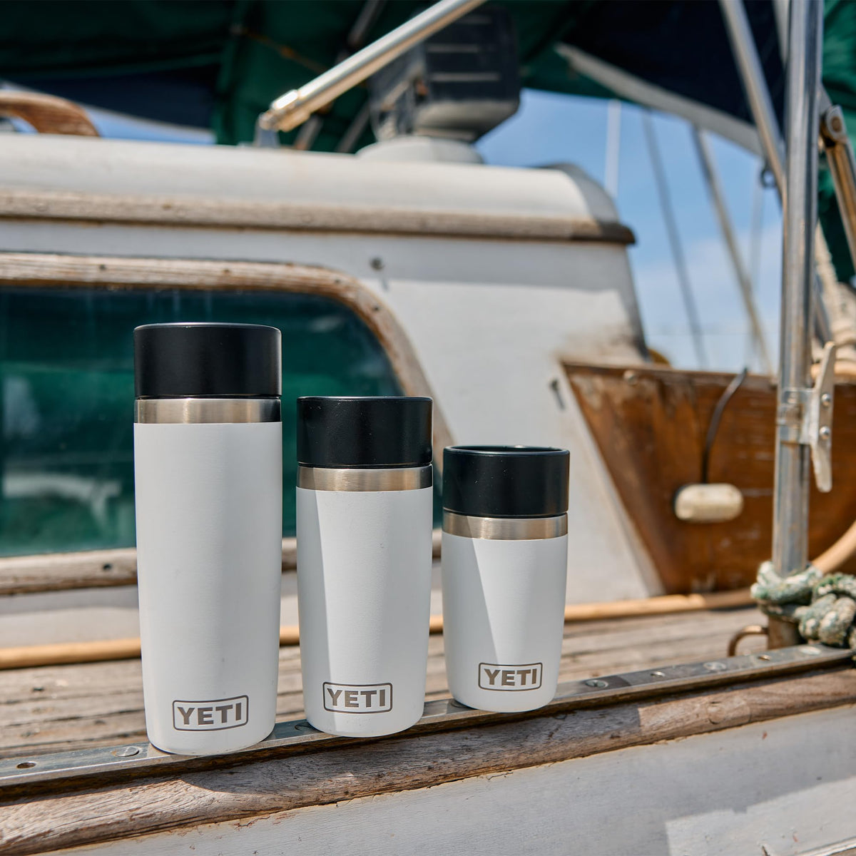 YETI Rambler 8 oz Travel Bottle, Stainless Steel, Vacuum Insulated with Leakproof Commuter Cap, Royal Blue