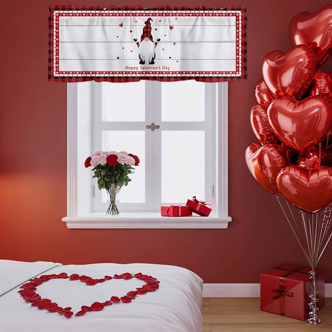 Valentine's Day Valance Curtains