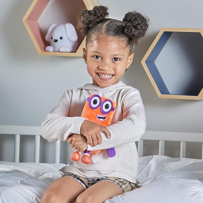 hand2mind Numberblocks One & Two Playful Pals, Plush Figure Toys, Numbers for Toddlers, Preschool Math Learning Toys, Stuffed Animal Plushies, Counting Blocks, Soft Stuffies, Kids Birthday Gifts﻿﻿﻿﻿