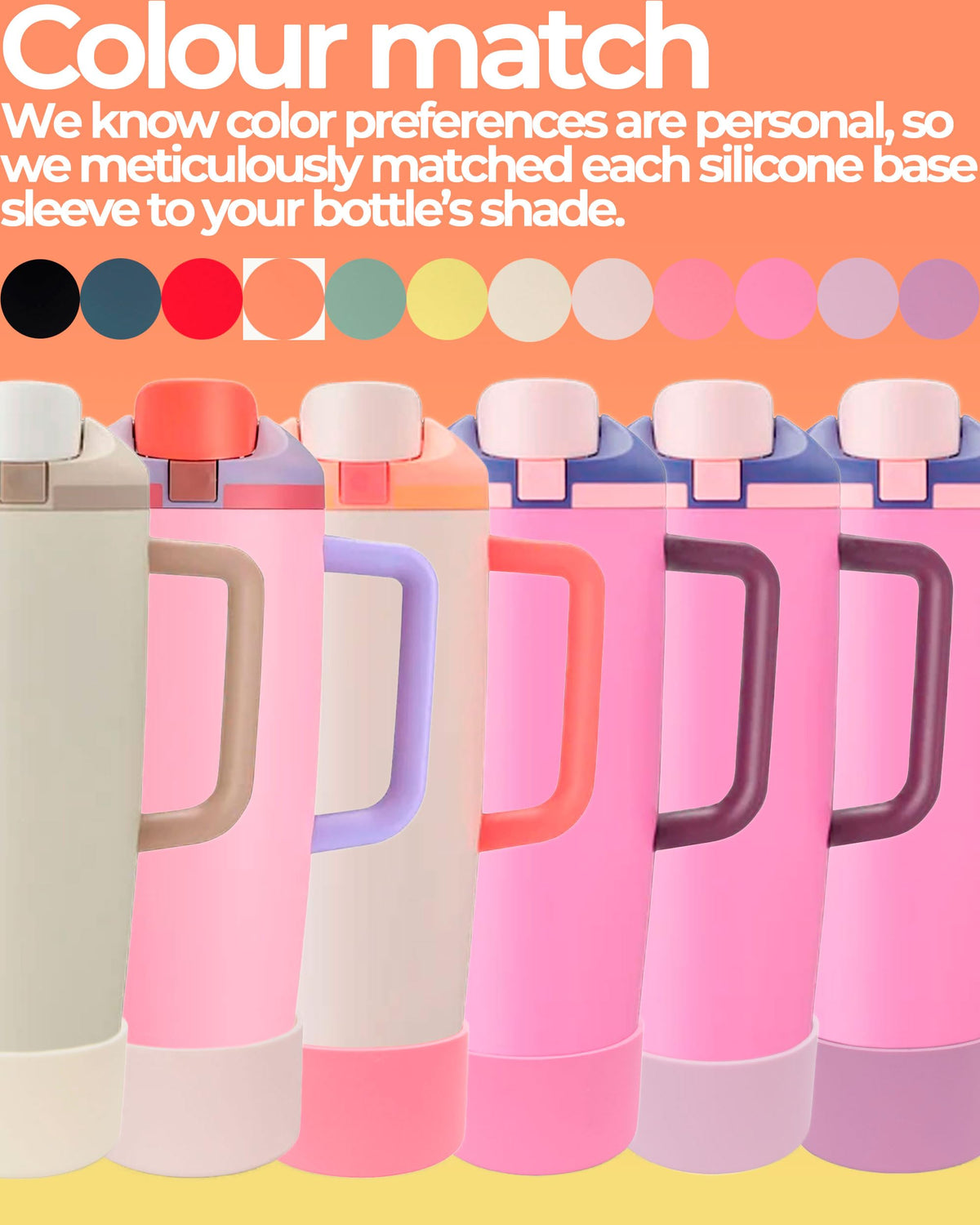 Kaitiaki Silicone Boot for Owala 30oz & 40oz FreeSip Sway Bottles & Tumblers - Non-Slip, Scratch-Resistant, Stability Enhancer, Available in 12 Colors (Lavender Mist)