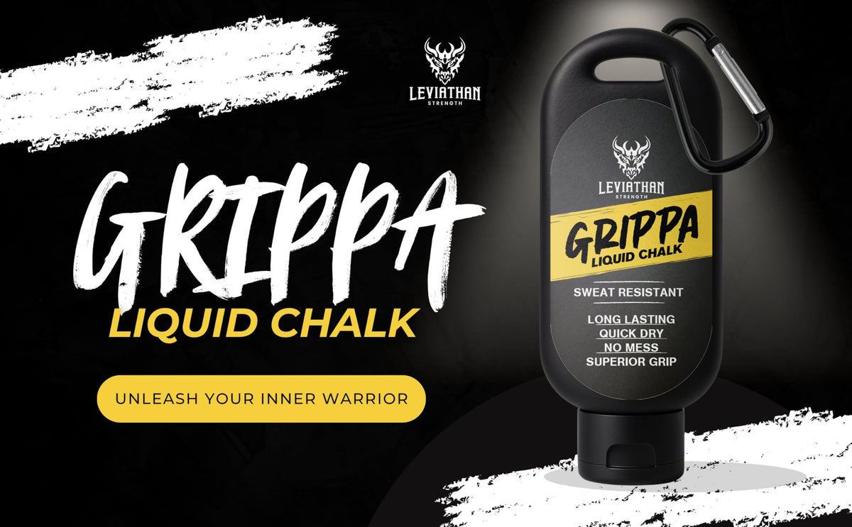 Leviathan Strength | GRIPPA | Liquid Chalk | Mess Free Gym Chalk for Weightlifting | Gymnastics | Rock Climbing | Dancing | Sweat Resistant | The Ultimate Grip Enhancer |