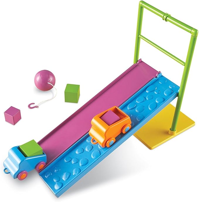 Learning Resources STEM Force & Motion Activity Set - Toddler Sensory Toys, Critical Thinking, Problem Solving, Building Toys, Fine Motor Skills, Physics Games for Kids, Gifts for Boys and Girls