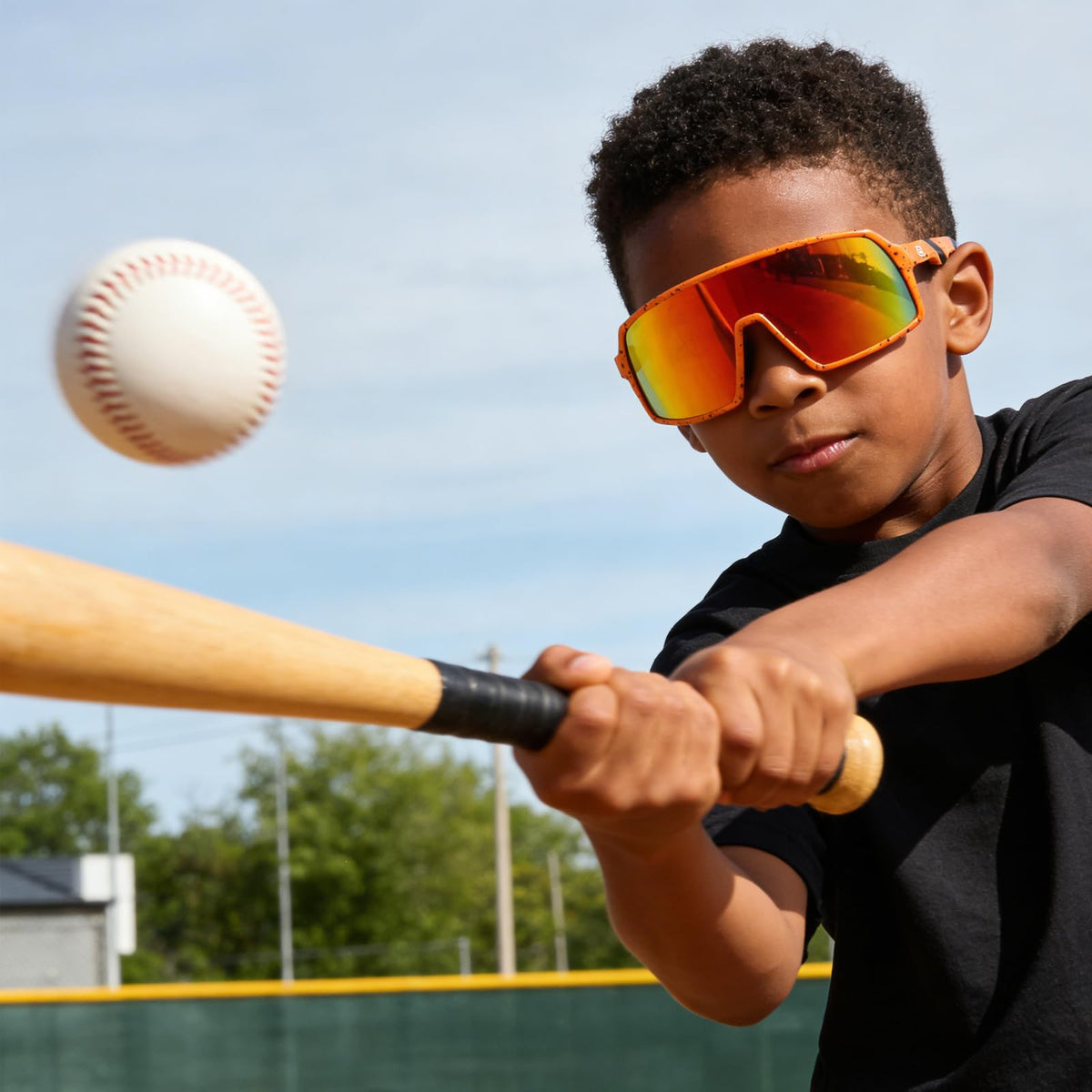 DUCO DK320 Kids Baseball Sunglasses 6-12, 100% UV400 Protection