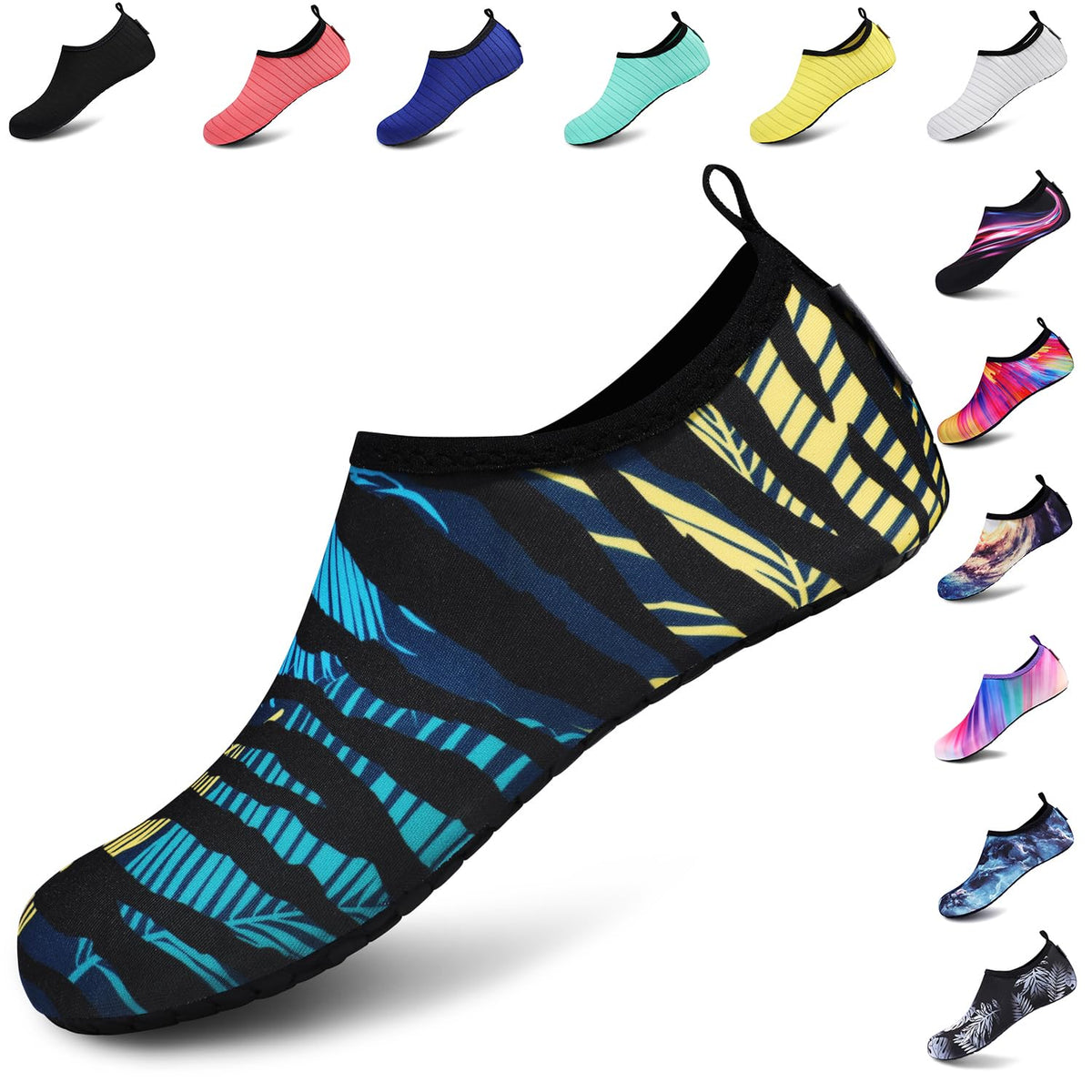 VIFUUR Water Sports Unisex Shoes Looming Blue/Yellow - 7.5-8.5 W US / 6-7 M US (38-39)