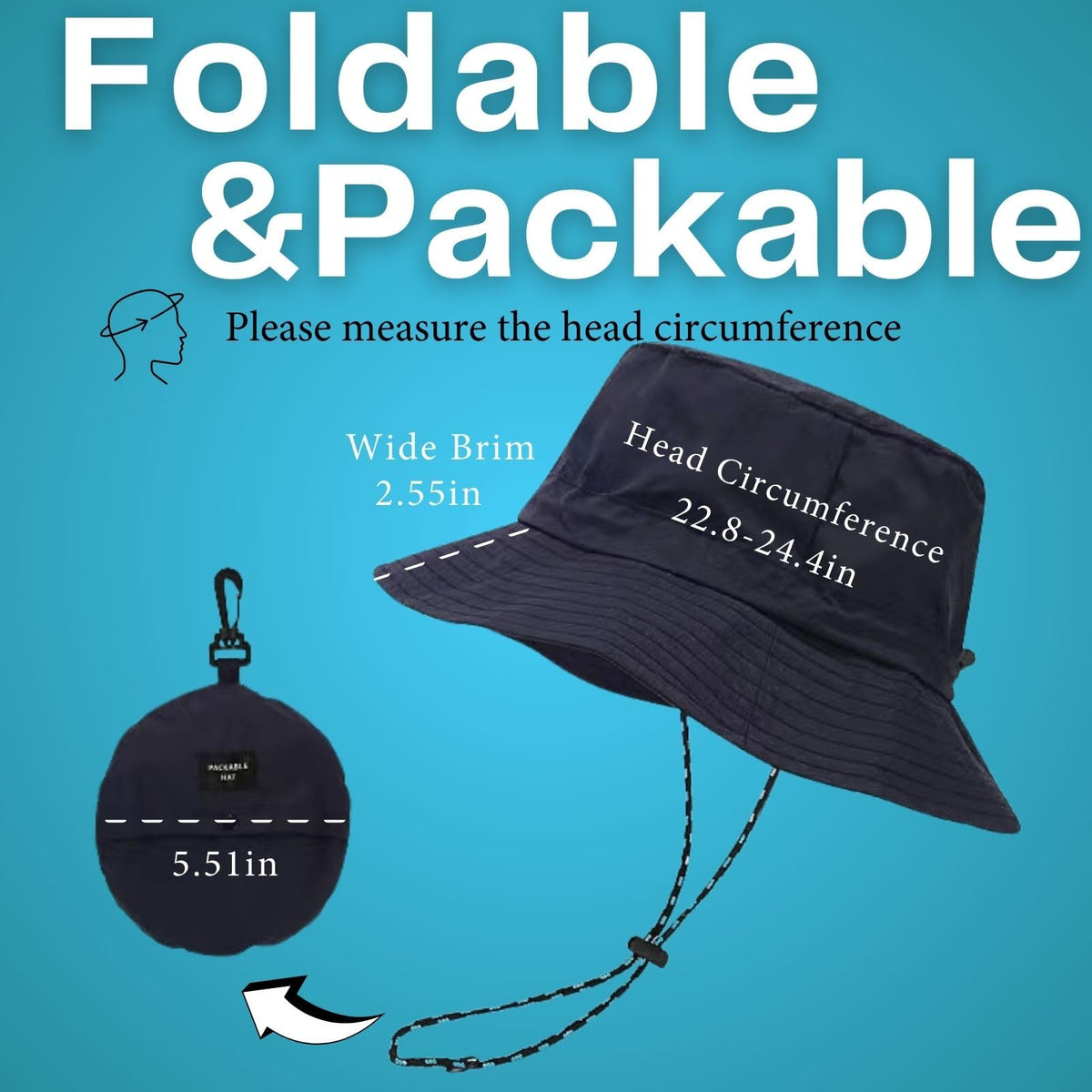 Waterproof Bucket Rain Hat for Women,Foldable Outdoor UV Protection Sun Hats and Quick Dry Boonie Hat