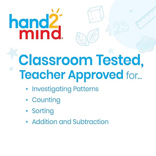 hand2mind Foam Square Color Tiles, Color Sorting, Math Counters for Kids, Counting Manipulatives, Colored Foam Squares, Math Manipulatives, Bingo Chips, Game Tokens, Tiles Learning (Set of 2,000)