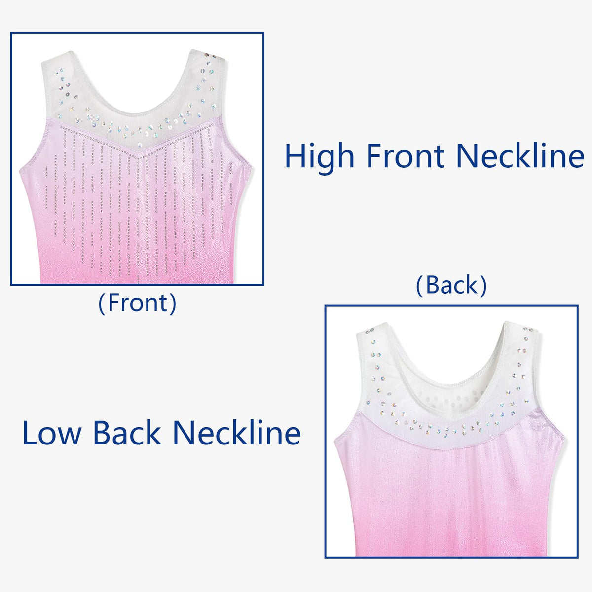 DAXIANG Gymnastics Leotards for Girls Sparkly One Piece Kids Unitard Biketards with Shorts Pink Diamond 5-6 Years