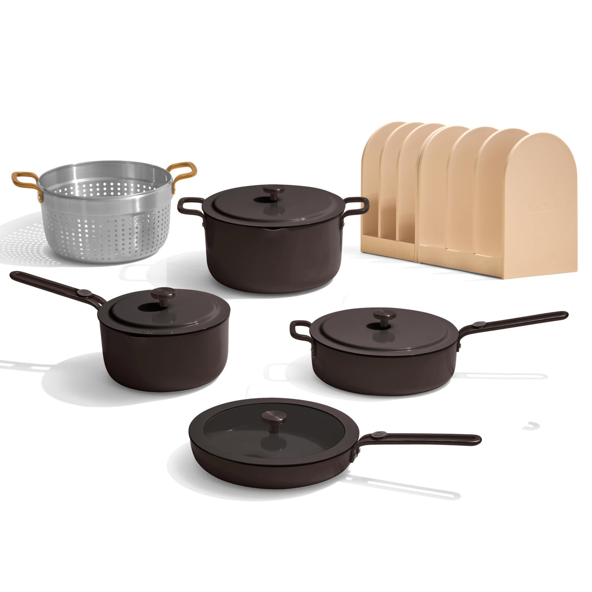 Our Place Essentials Complete Cookware Set, 11-Piece Ceramic Cookware Set