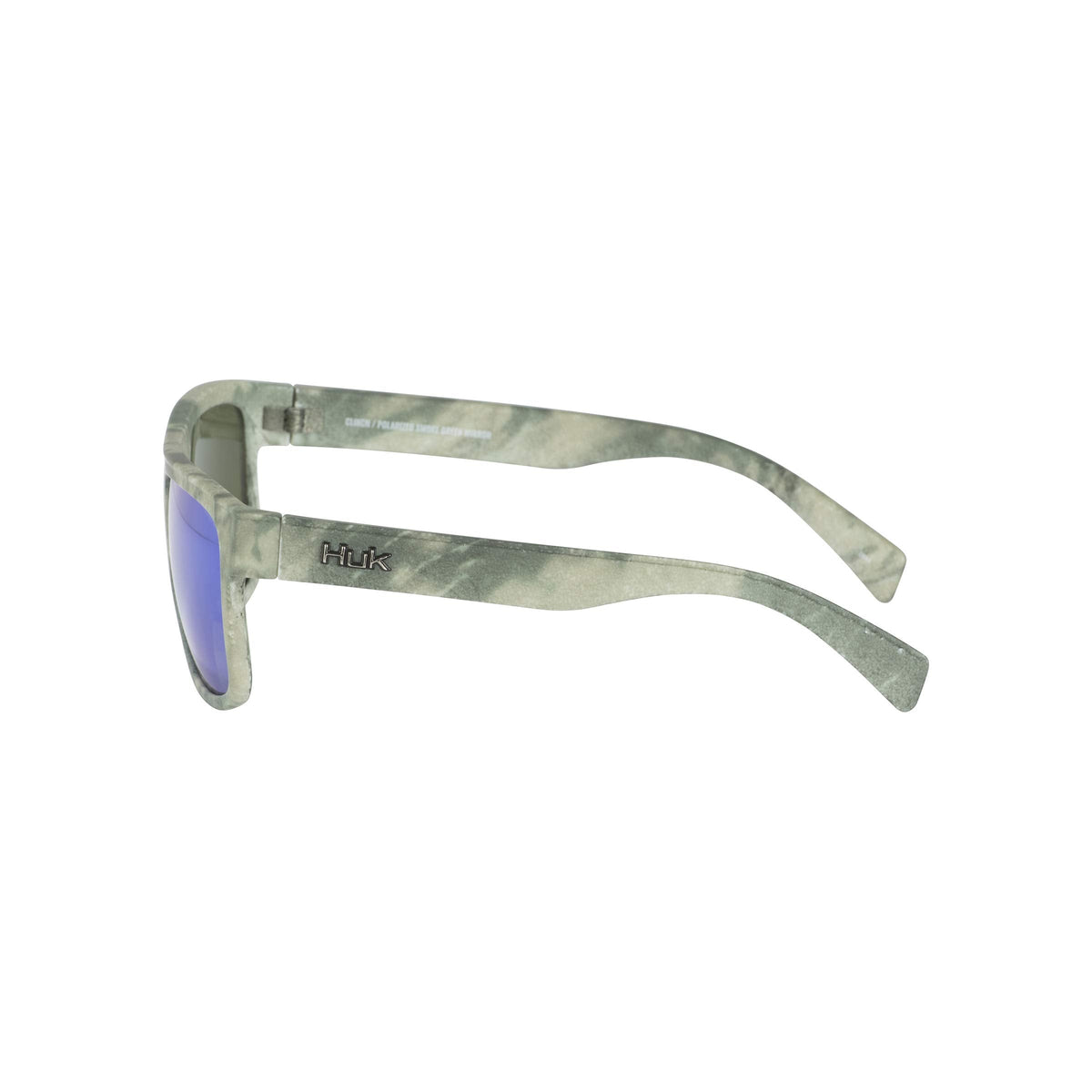 HUK Sunglasses, Polarized Lens Eyewear with Performance Frames, Fishing, Sports & Outdoors Sunglasses, (Clinch) Green Mirror / Southern Tier Subphantis, Medium/Large