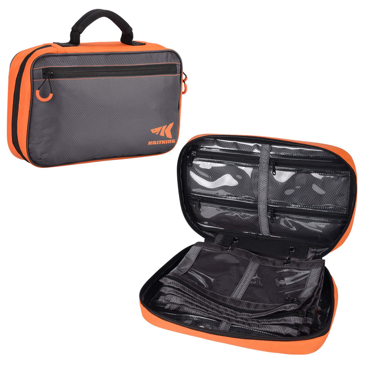 KastKing Signature Lure Bag Utility Binder Tackle Bag - Fishing Gear, Self-Healing Zippers & Padded Handle Design