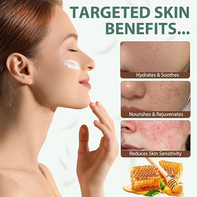 NIFEISHI Beef Tallow for Skin, 100% Tallow and Honey Balm, Beef Tallow Moisturizer for Face, Deeply Moisturizing for Face & Body, Unscented Fast Absorption-4.2 Oz