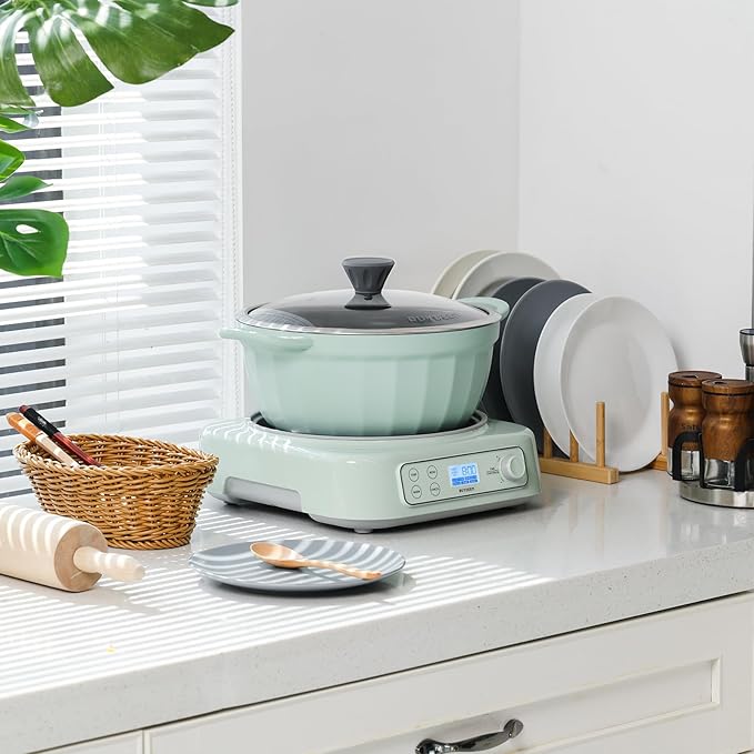 BUYDEEM LP55 5-in-1 Slow Cooker with Removable Nonstick Stockpot, 4.7QT