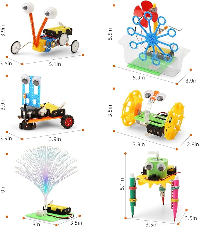 STEM Robotics Kits for Kids Science Kits Ages 8-10 8-12, Build A Engineering Robot Building Toys Science Experiments Projects, STEM Toys Activities for Boys Girls Age 8-12