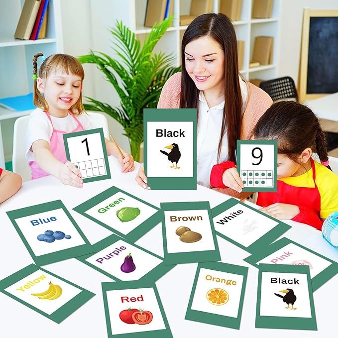 67 PCS Classroom Alphabet Number Educational Poster Cards with Weather Shape Color Learning Cards Decorations, Eucalyptus Green Bulletin Board Letter, School Home Wall Decor for Teacher