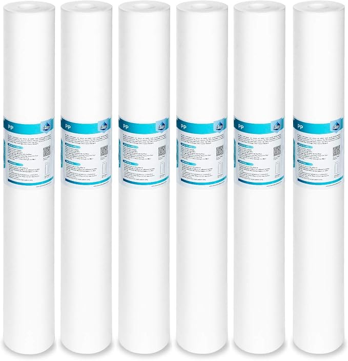 Membrane Solutions 1 Micron Sediment Water Filter Replacement Polypropylene