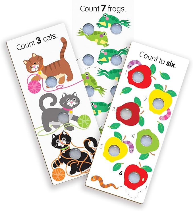 Melissa & Doug Poke-a-Dot! Numbers, Shapes & Colors Jumbo Learning Cards, 13 Double Sided Interactive Flash Cards, Educational Activities for Toddlers & Preschoolers, Ages 1+