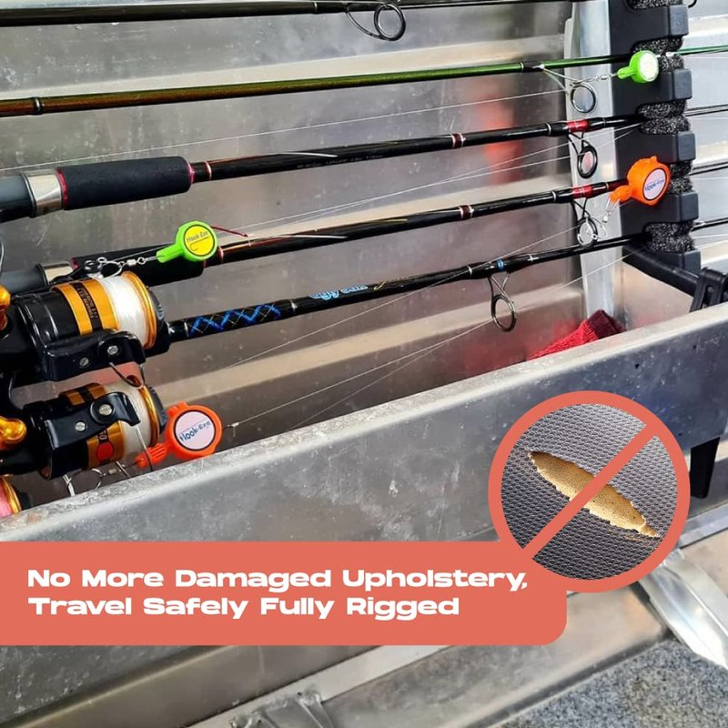 HOOK-EZE 2023 Updated Design Fishing Gear Knot Tying Tool | Pack of 2 | Protect from Fish Hooks | Tie Fishing Knots Easily | Cool Gadgets | Ice & Fly Fishing Gifts for Beginner Anglers - Purple
