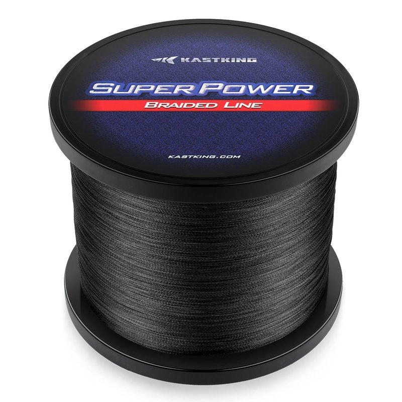 KastKing Superpower Braided Fishing Line, Black, 10LB, 150 Yds