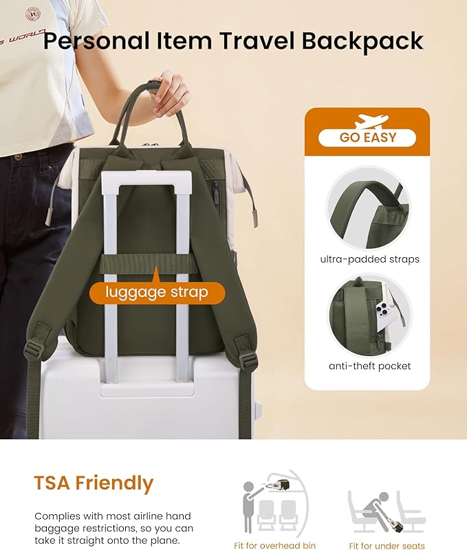 LOVEVOOK Puffer Laptop Backpack for Women, 15.6 Inch Work Backpack purse for Nurse Teacher, College Back to School Bookbag for Teen Girls, Personal Item Travel Bag Computer Daypack for Daily Commute